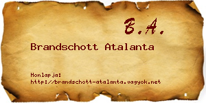 Brandschott Atalanta névjegykártya